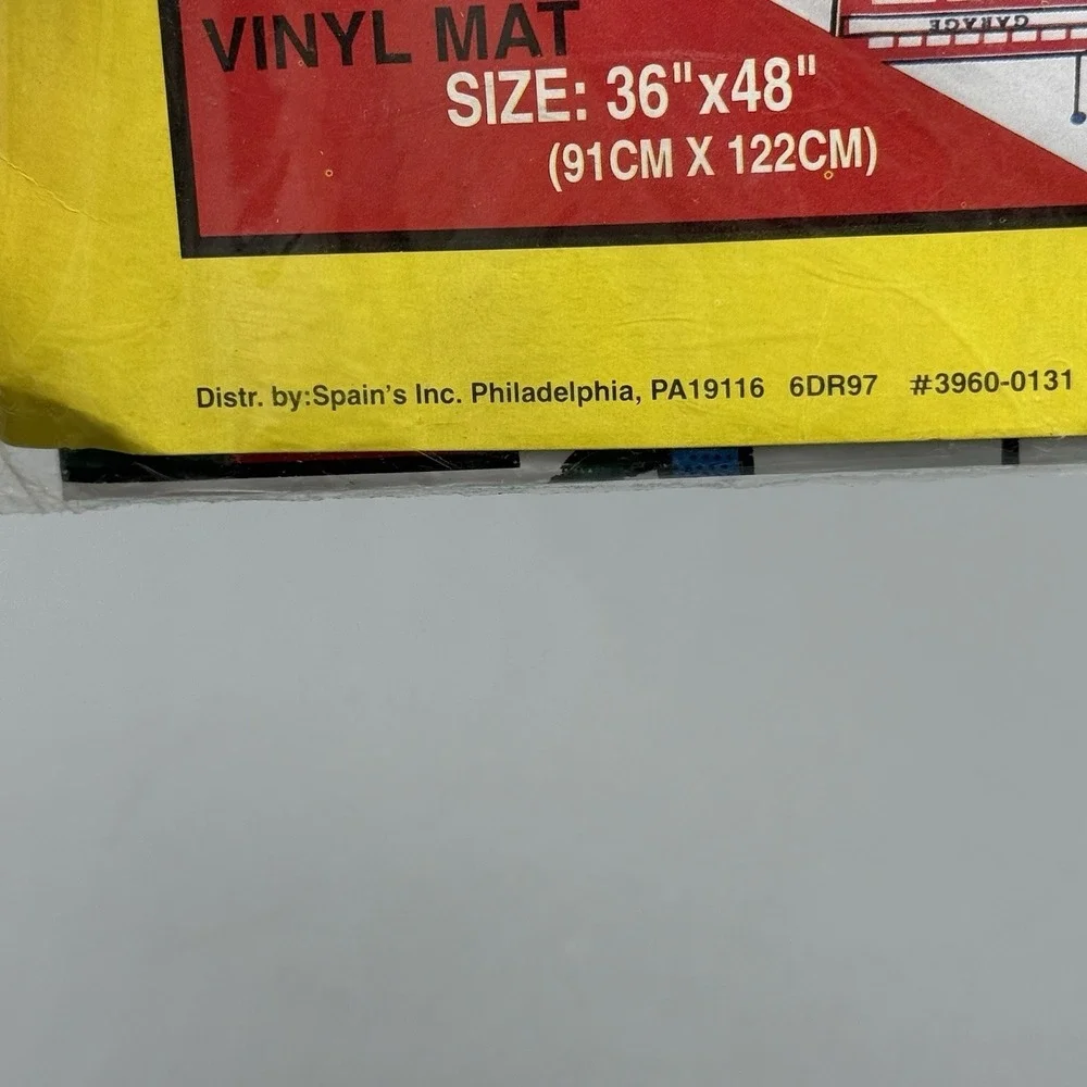 Vintage‎ Road Play Mat City Street Vinyl Toy Car Track 36x48 NOS Sealed New